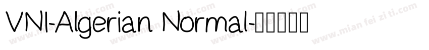 VNI-Algerian Normal字体转换